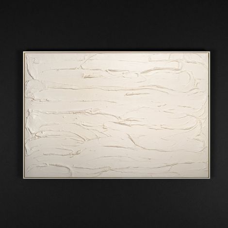 Gemälde Schleier II Rahmen Beige 120x80 cm (1/5)