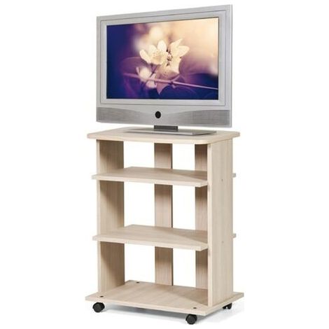Carrello porta Tv Olmo 3 ripiani c-rotelle Cm 60x45xH 81 (1/2)