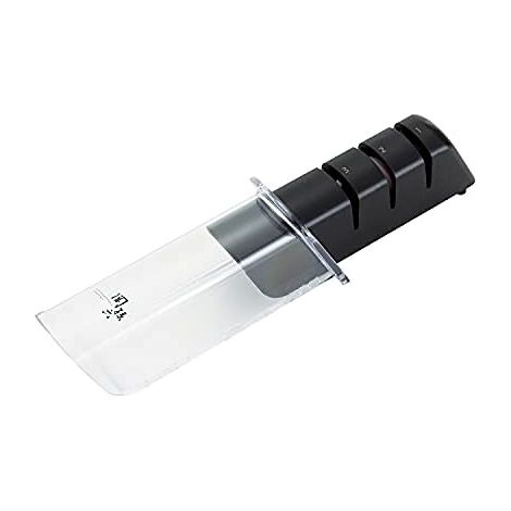 KAI AP-0308 Seki Magoroku Affilatrice per Coltelli a 3 Fasi con Pietre Diamantate e in Ceramica 13.8x5.1x5.7 cm colore Nero (1/4)