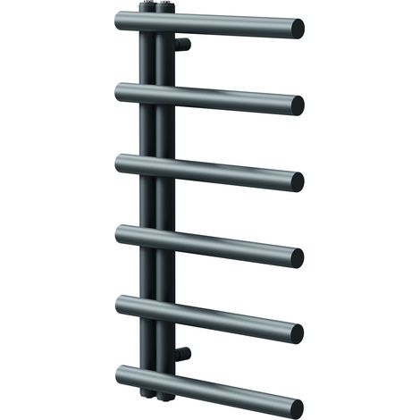 Mason Anthracite 850mm x 500mm Designer Heated Towel Rail (1/5)