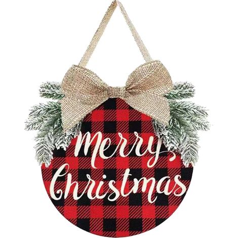 Lettrage En Bois - 30 5 X 30 5 Cm - Pour Porte Intérieure Extérieure - Décoration Festive Maison - Lot De 1 (1/5)