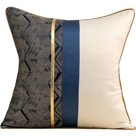 Housse De Coussin - 45x45 Cm - Coton Doux Lavable En Machine - Pour Canapé Lit Et Chaise - Lot De 1 (1/5)