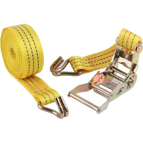 Sangles de tension portables, sangles de chargement réglables, sangles d'arrimage à cliquet pour sacs de bagages (4 m 13,1 pi) (1/5)