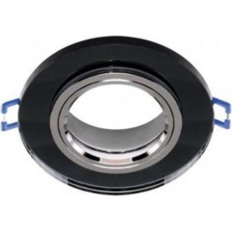 Support Spot Encastrable GU10/MR16 Rond Verre Effet Miroir - SIL