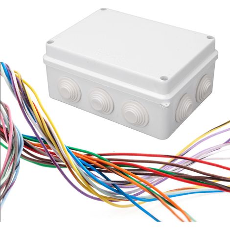 IP65 wasserdichte Kunststoffbox, wasserdichte Box mit Gummistopfen, elektrische Anschlussdose für den Außenbereich, geeignet für elektronische Produkte, Elektrobox 15011070mm. (1/5)