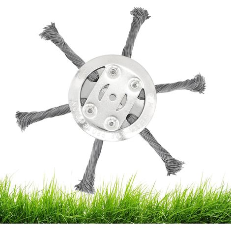 Nouvelle lame coupante - 15 cm (environ 15-2 cm) - lame de rechange - lame universelle - convient aux coupe-fils électriques/à batterie et aux tondeuses à gazon (1 pièce - 6 lames) (1/5)