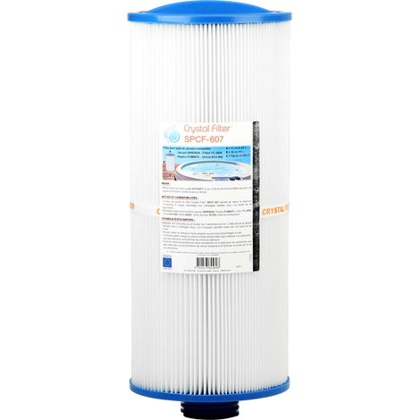 Filtre Spa Crystal Filter® SPCF-607 compatible Jacuzzi 6000383A - Pleatco PJW60TL-F2S - Unicel 6CH-960 - Darlly 60521 (1/5)