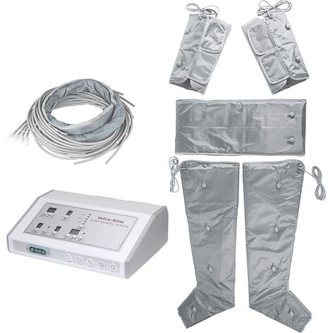Appareil de drainage lymphatique 400 W - 35 °C à 80 °C - Costume de massage lymphatique pour tout le corps - Avec 1 AirPipes, 1 fil électrique, 2 fusibles de rechange (1/5)