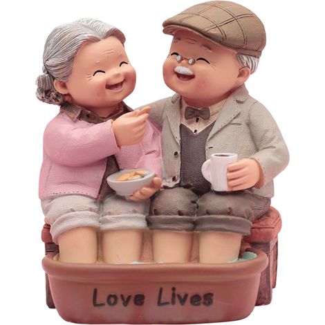 décoratives en résine représentant un couple de grands