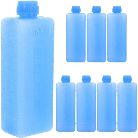 Set di 8 blocchi di ghiaccio per condizionatore portatile, per conservare i cubetti di ghiaccio, blocchi di congelamento, blocchi di ghiaccio in polietilene blu (1/2)