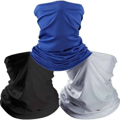 Le bandeau masque et leggings rafraîchissants pour le cou est idéal pour se protéger de la poussière, du soleil, du vent et des UV, pour le cyclisme et le sport (lot de 3).