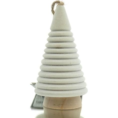 Kaemingk Christbaumanhänger Tanne Beige Ø 6 cm Höhe 10 cm - MDF (1/2)