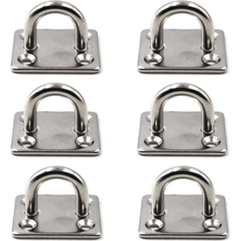 M8 Patère de Fixation au Plafond Crochet de Fixation Murale en Acier Inoxydable 304 pour balanoire de Yoga,quincaillerie pour Bateau Paquet de 6 (vis non incluses) (1/5)