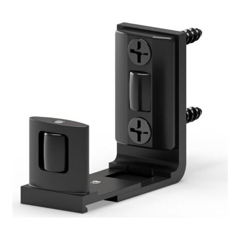 Sliding door floor guide, flexible U-shaped construction, aluminum alloy with smooth-running nylon rollers, wall mounting