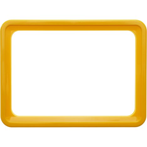 PrimeMatik - Cadre pour les signes, le marquage et des affiches, couleur jaune A5 taille 218x155mm (1/5)