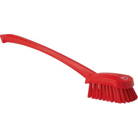 Vikan, Brosse de lavage à manche long, dur, lot de 10, rouge