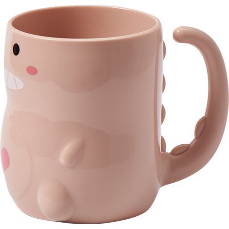 Tasse de salle de bain, jolie brosse à dents, tasse d'eau de salle de bain, tasse de lait domestique, baignoire, boucle de bouche créative, porte-brosse à dents(rose) (1/5)