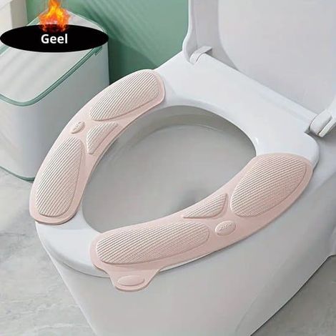 Abattants de toilettes imperméables et antidérapants - Anneaux de siège de toilette - Couvercles de toilettes - Abattants chauffants - Couleur unie (1/2)