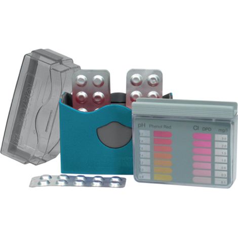 Bayrol – Trousse d'analyse de l'eau de piscine – Testeur pH et chlore – 20 pilules DPD 1 et Phénol Red – Comparaison couleur (1/5)