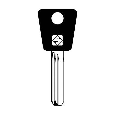 CHIAVE PUNZONATA MULTLOCK MTK15RAP SILCA - OTTONE NICHELATO- 5 pezzi