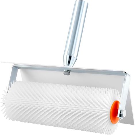 Rouleau débulleur 25 cm avec protection anti-éclaboussures, longueur de pointe de 21 mm, pour éliminer les bulles et pour les surfaces lisses (1/5)