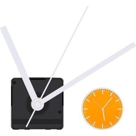 Clock mechanism kit, long shaft wall clock motor movement, DIY quartz clock with white hands, suitable for a maximum dial thickness of 8 to 12 mm (1/5)