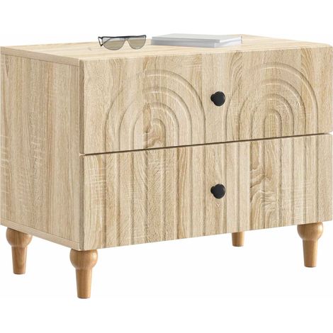 Maison Exclusive - Nachttisch Sonoma-Eiche 62 x 34,5 x 48 cm Holz