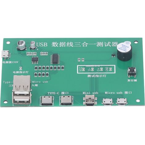 3-in-1 USB-Diagnoseplatine für Elektronikreparaturen, Kabeltester mit Modul für Kurzschluss- und Unterbrechungstests (1/5)
