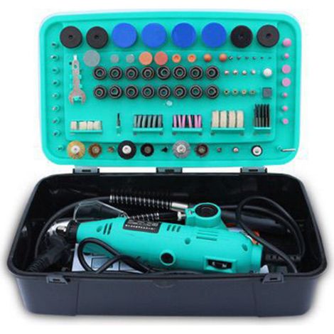 Coffret complet d'accessoires pour perceuse et meuleuse, 388 pièces, kit professionnel multi-usage, conforme CE, outillage électrique polyvalent pour ponçage, coupe et polissage (1/3)