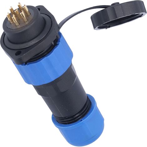 Connecteur d'alimentation aéronautique étanche IP68 à bride, adaptateur industriel AC380V SP207 broches (380V 10A) (1/5)