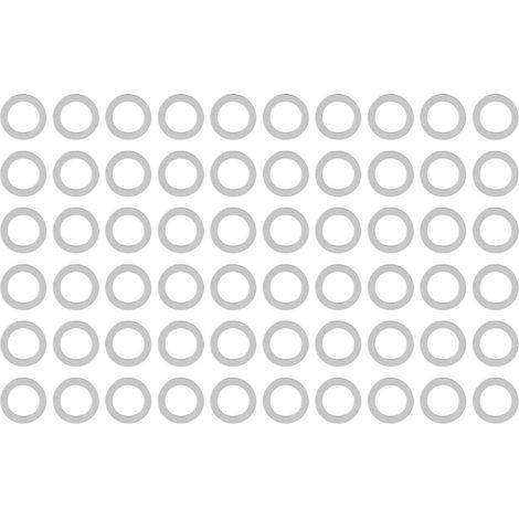 Kit d'accessoires de maintenance : 60 rondelles plates en acier inoxydable, diamètre intérieur 6 mm, diamètre extérieur 9 mm (4807-0609-0500) (1/5)