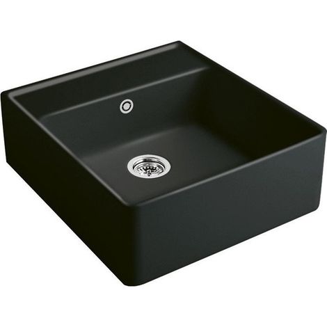 Evier Tradition (1 cuve), Modules, 595 x 220 x 630 mm, Installation sur un meuble sous lavabo ou bien fixé au mur , 1 cuve inclus Vidage manuel, chromé et Set de fixation pour montage sur meuble sous-