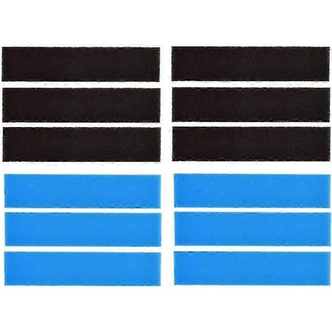 Lot de 12 filtres à air de rechange compatibles avec les climatiseurs split Mitsubishi Electric MAC-2300FT-E et MAC-3000FT-E. (1/5)