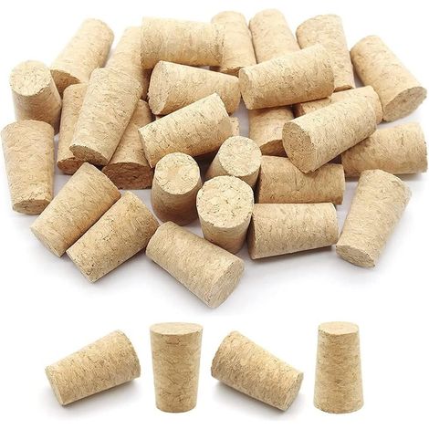 100 bouchons liège, réutilisables, pour bouteilles et bocaux (1/5)