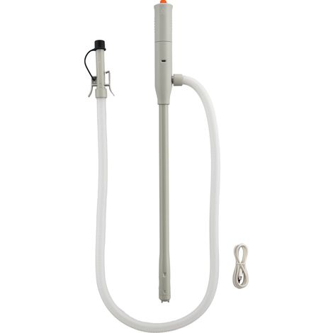 Wiltec batteriebetriebene Transferpumpe USB 12 l/min Förderleistung, Kraftstoffpumpe für Benzin, Diesel, Öl und Wasser, Umfüllpumpe mit Leckageschutz und USB C Betrieb (1/5)