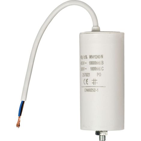 Nedis Condensateur fixe W9-11240N blanc 40.0 uF 450 V (1/2)