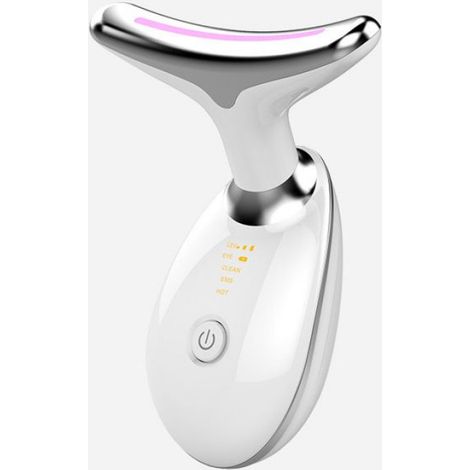 Instrument De Beauté Pour Cou - Vibrations Soniques 3 Vitesses - Massage Profond Anti-Rides - Raffermissant Peau Cou - 1 Pièce (1/3)