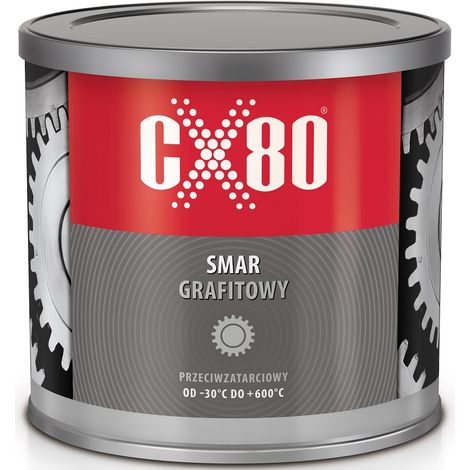 Grasso antigrippaggio al grafite per ingranaggi aperti e pantografi 500 g CX80