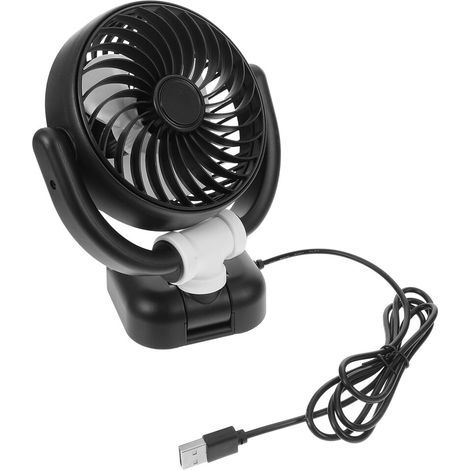 3-teiliger tragbarer USB-Ventilator, ABS, mehrfarbig, leise