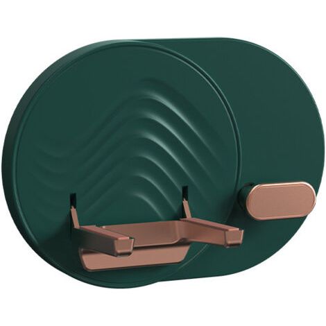 Wandmontierter Haartrocknerhalter, platzsparend, mit freier Kabelaufbewahrung, Haartrocknerhalter fürs Badezimmer (grün) (1/5)