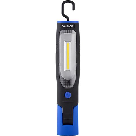 Lampe Baladeuse Torche Lampe de Poche LED sans Fil Rechargeable USB Aimantée Puissante, LED 4W Avant et LED 3W Top avec Deux Crochets, Batterie Lithium 2600mAh de [Classe énergétique A+] (1/5)