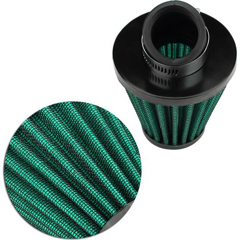 45°-Motorrad-Lufteinlassdüse, 48 mm/1,9 Zoll Universalfilter, grün, kundenspezifischer kompatibler Reiniger (1/5)