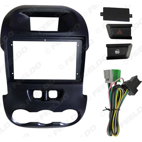Cadre polyvalent pour panneau de navigation grand écran Android et panneau de mise à niveau du système audio Ford Everest Ranger (9 pouces)