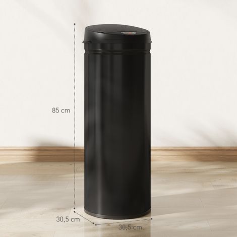 50 Liter Sensor-Mülleimer mit Soft-Close-Funktion, berührungsfreier Abfalleimer aus Edelstahl für hygienische Küchen (1/5)