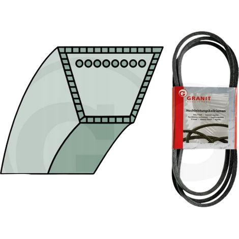 Keilriemen für Aufsitzmäher, Länge 1400 mm, 012434 049653 687926