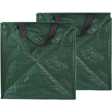 Set of 2 Leaf Bag Holders for Collecting Leaves, Reusable and Heavy Duty Gardening Bags (1/5)