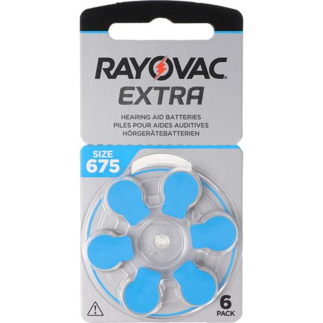 Rayovac Hörgerätebatterie Zinc Air, 675, 1.4V Extra Advanced (1/5)