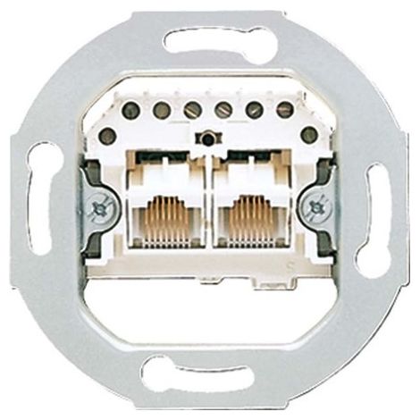 Jung UAE 2X8 UPO Prise RJ45 grise 2 ports
