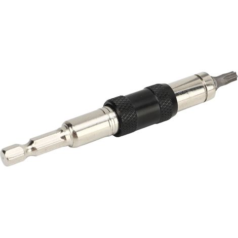Mini clé à douille multi-angles 10 en 1, tournevis à dégagement rapide 6,35 mm avec 10 embouts de perçage pour réparations manuelles et bricolage, argent et noir.