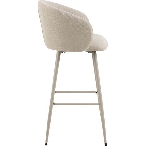 Eleanor tabouret de bar tissu beige.